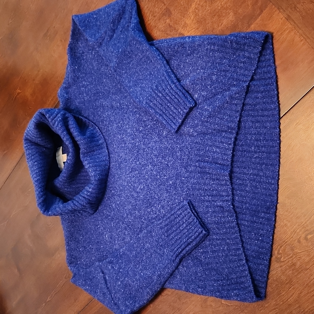 Michael Kors Blue Funnel Neck Sweater Women's size S
